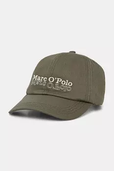 Хлопковая кепка с козырьком Marc O'Polo, зеленый