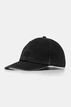 Хлопковая кепка с козырьком Mm6 Maison Margiela, черный