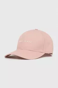 Хлопковая кепка с козырьком NATHAN Pepe Jeans, розовый