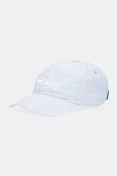 Хлопковая кепка с козырьком Pepe Jeans, синий