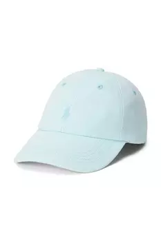Хлопковая кепка с козырьком Polo Ralph Lauren, синий