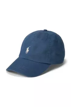 Хлопковая кепка с козырьком Polo Ralph Lauren, фиолетовый