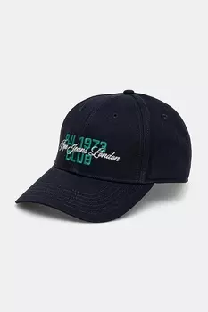 Хлопковая кепка с козырьком TALBOT CAP Pepe Jeans, темно-синий