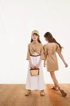 Хлопковая кепка с козырьком Twinset, бежевый