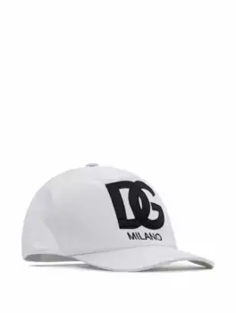 Хлопковая кепка с логотипом Dolce&Gabbana, белый