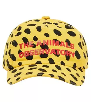 Хлопковая кепка с принтом «хомяк» The Animals Observatory, желтый