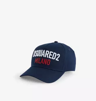 Хлопковая кепка с вышитым логотипом Dsquared2, мультиколор