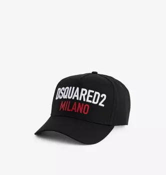 Хлопковая кепка с вышитым логотипом Dsquared2, мультиколор