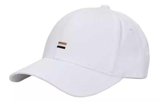 Хлопковая кепка с вышивкой в полоску HUGO BOSS