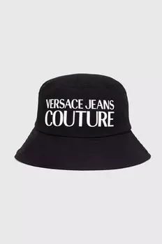 Хлопковая кепка Versace Jeans Couture, черный