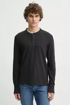 Хлопковая кофта с длинными рукавами Rag & Bone, черный