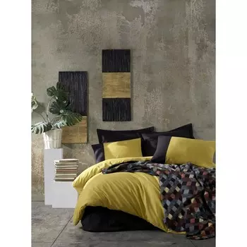 Хлопковая коробка, простой Комплект постельного белья с хлопковым одеялом