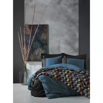 Хлопковая коробка, простой Комплект постельного белья с хлопковым одеялом