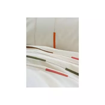 Хлопковая коробка с вышивкой, Комплект постельного белья, цвет слоновой кости, зеленый