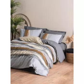 Хлопковая коробка Toprak, одинарный Комплект постельного белья Asel, антрацит