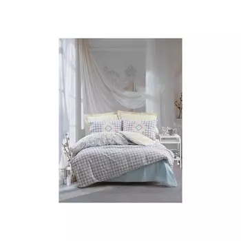 Хлопковая коробочка Alacati, Комплект постельного белья Monje, синий