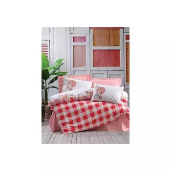 Хлопковая коробочка Alacati, Комплект постельного белья, розовый орегано