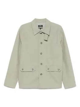 Хлопковая куртка A.P.C., зеленый