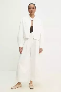 Хлопковая куртка Answear.Lab, белый