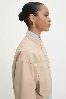 Хлопковая куртка Answear.Lab, бежевый