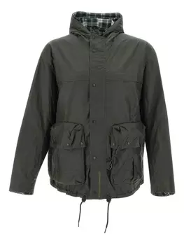 Хлопковая куртка Barbour, зеленый