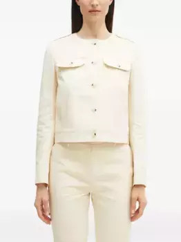 Хлопковая куртка без воротника KENZO, нейтральный