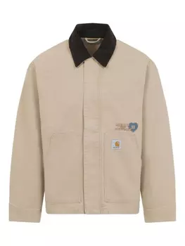 Хлопковая куртка Carhartt WIP Detroit, коричневый