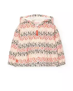 Хлопковая куртка для девочек с этническим принтом Boboli, многоцветный