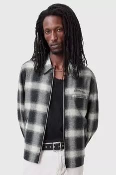 Хлопковая куртка ELLIS Allsaints, черный