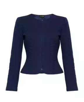 Хлопковая куртка Emporio Armani, синий