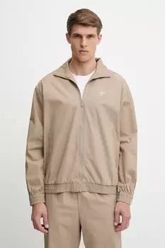 Хлопковая куртка Firebird Jacket Adidas Originals, бежевый