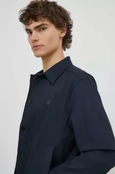 Хлопковая куртка G-Star Raw, темно-синий