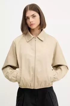 Хлопковая куртка Guess Jeans, бежевый