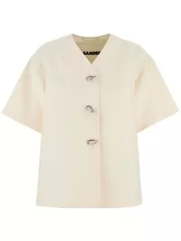 Хлопковая куртка Jil Sander, белый