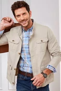 Хлопковая куртка-карго Cotton Traders, коричневый