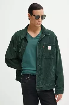 Хлопковая куртка Levi's, зеленый