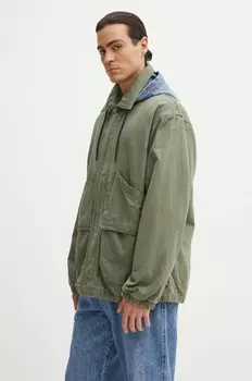 Хлопковая куртка Levi's, зеленый