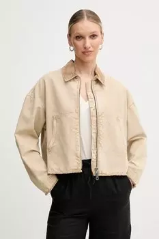 Хлопковая куртка Max&Co., бежевый