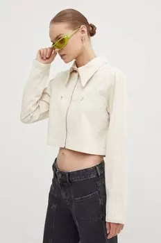 Хлопковая куртка Montreal TT adidas Originals, бежевый