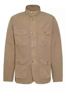 Хлопковая куртка на пуговицах Barbour, нейтральный