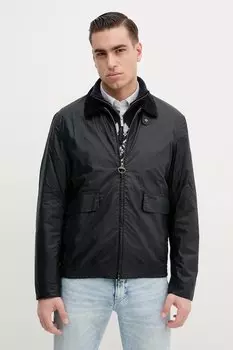 Хлопковая куртка Newbury Wax Jacket Barbour, темно-синий