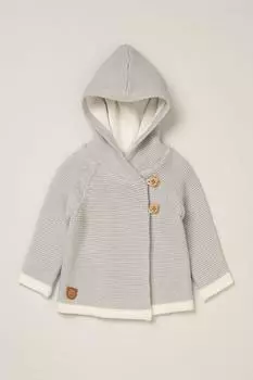 Хлопковая куртка с капюшоном Rock a Bye Baby, серый