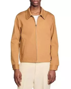 Хлопковая куртка Sandro, коричневый/бежевый