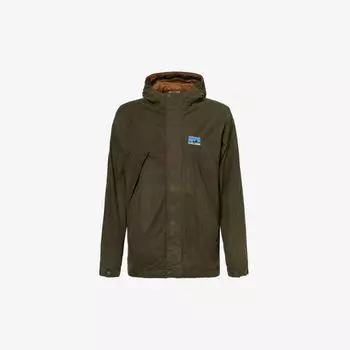 Хлопковая куртка свободного кроя с фирменной нашивкой 50th Anniversary Patagonia, зеленый