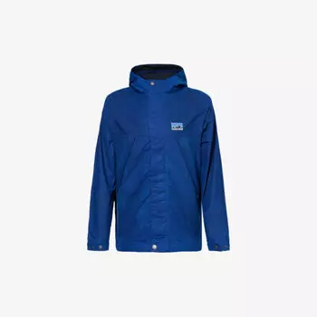 Хлопковая куртка свободного кроя с фирменной нашивкой 50th Anniversary Patagonia, синий