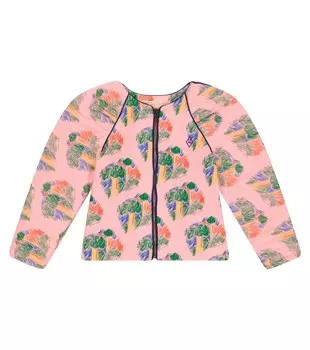 Хлопковая куртка Tiger с пышными рукавами The Animals Observatory, разноцветный