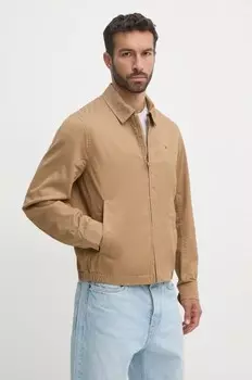 Хлопковая куртка Tommy Hilfiger, бежевый