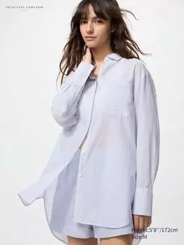 Хлопковая куртка Uniqlo, синий