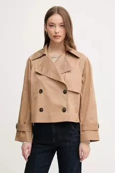 Хлопковая куртка United Colors Of Benetton, коричневый