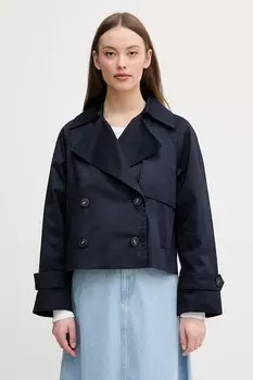 Хлопковая куртка United Colors Of Benetton, темно-синий